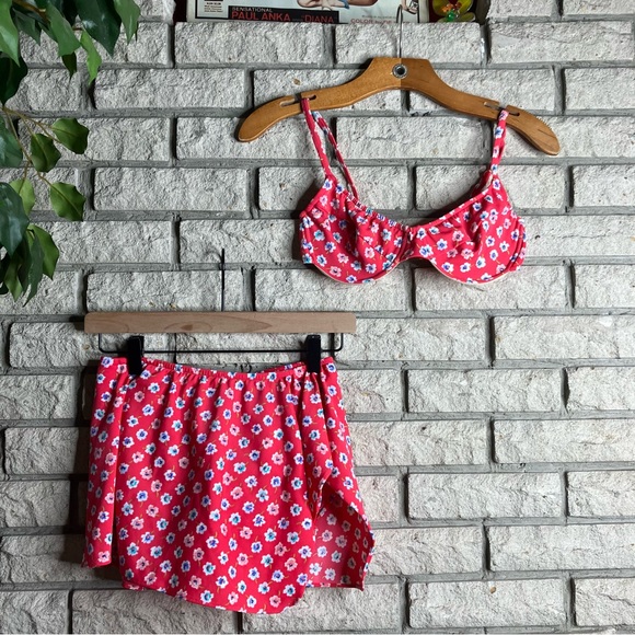 adrienne vittadini vintage swim suit 2 piece set - Picture 1 of 7